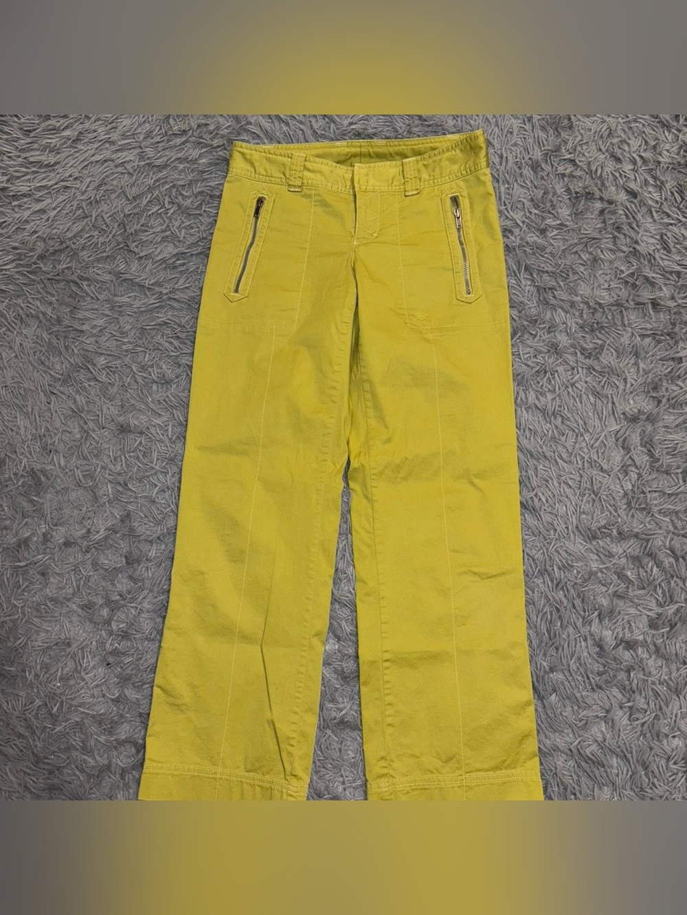 Athleta Women’s Green Starr Utility Chino Pants Wide Leg Y2K Streetwear Gorpcore